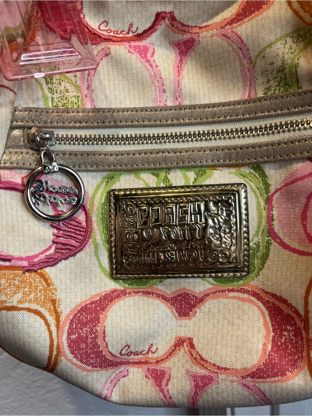Vintage Coach Poppy Glam Signature Groovy Hobo Bag - Picture 4 of 7
